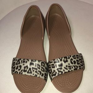 Crocs Lina Graphic D’Orsay Leopard size 7